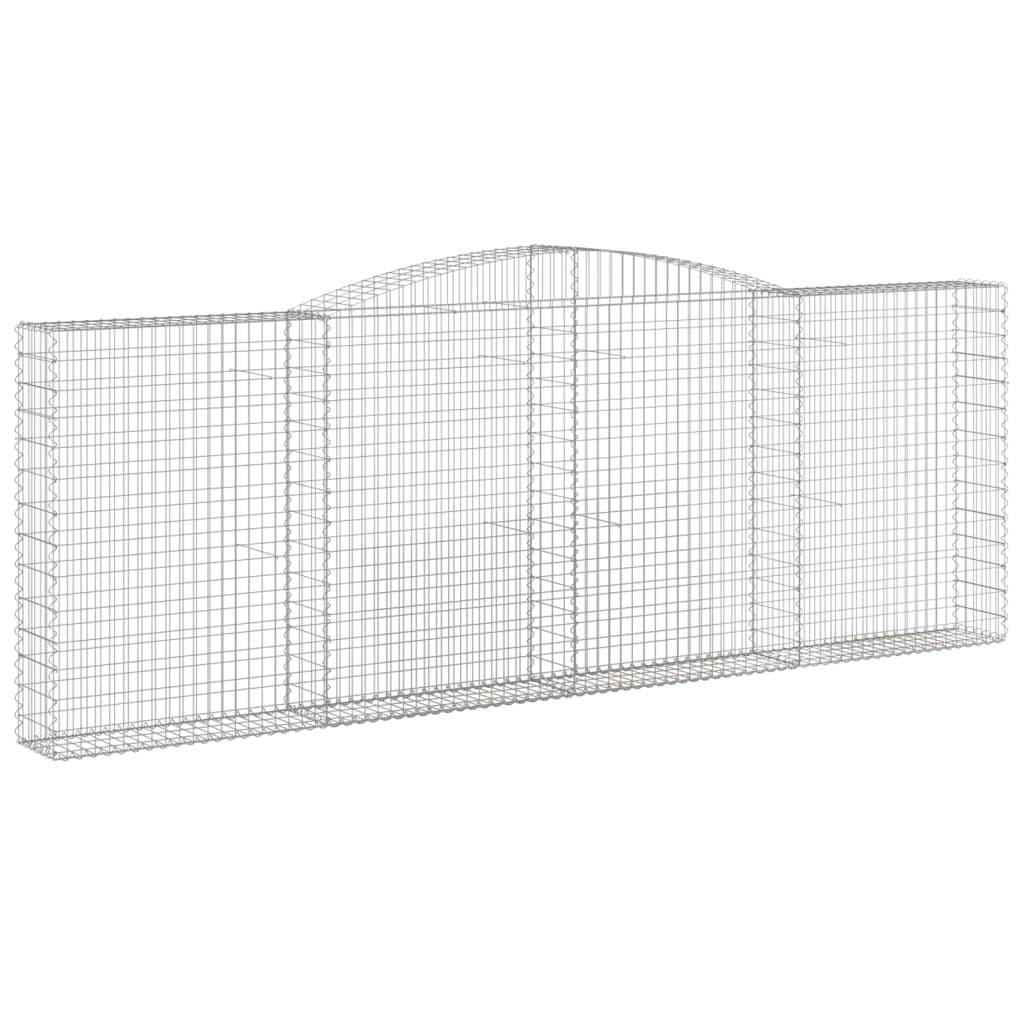 Kaarevat kivikorit 9 kpl 400x30x140/160 cm galvanoitu rauta - Sisustajankoti.fi