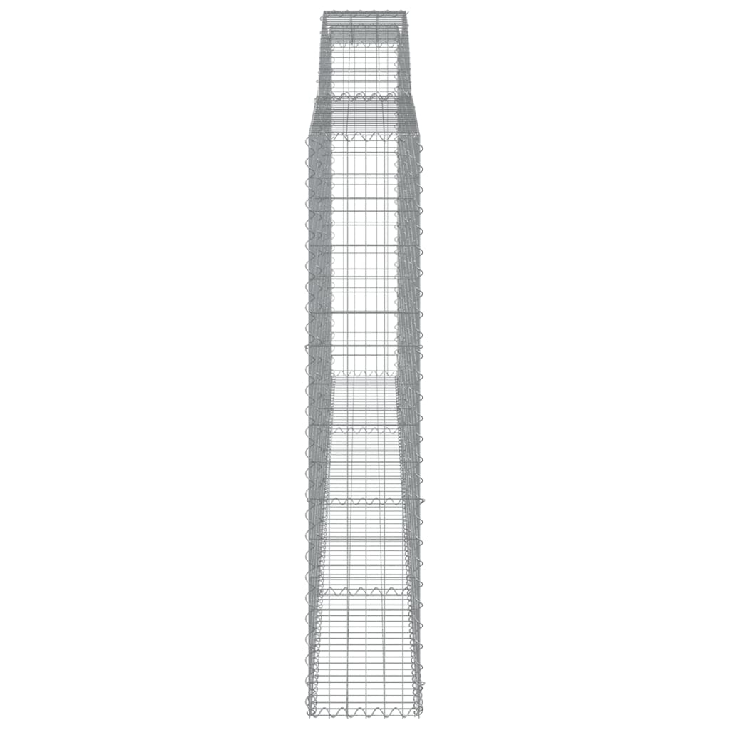 Kaarevat kivikorit 5 kpl 400x30x160/180 cm galvanoitu rauta - Sisustajankoti.fi