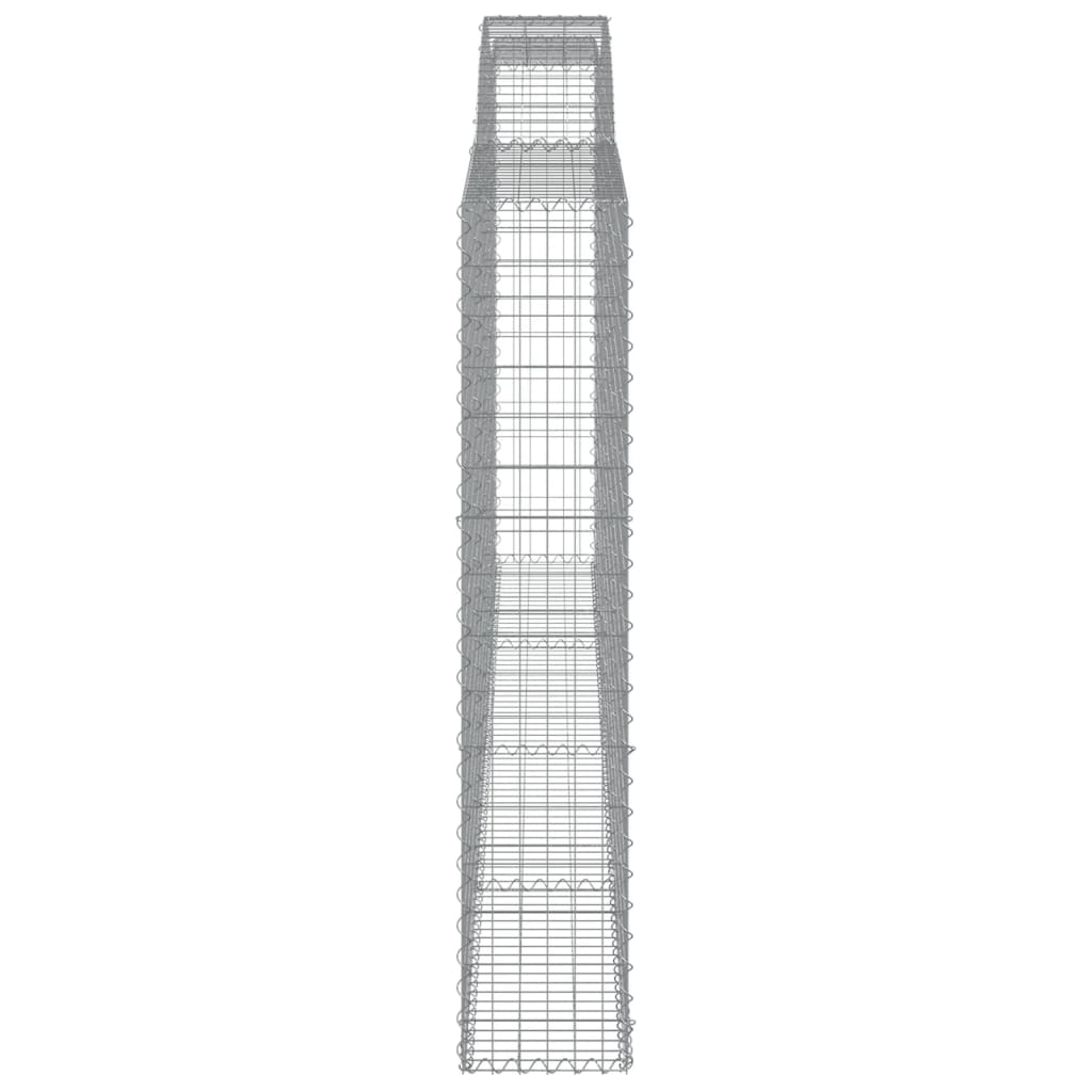 Kaarevat kivikorit 8 kpl 400x30x160/180 cm galvanoitu rauta - Sisustajankoti.fi