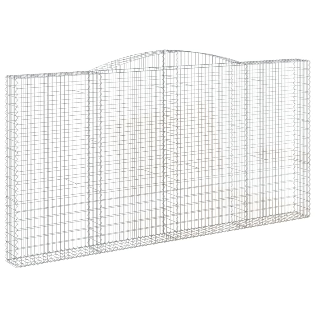 Kaarevat kivikorit 5 kpl 400x30x200/220 cm galvanoitu rauta - Sisustajankoti.fi