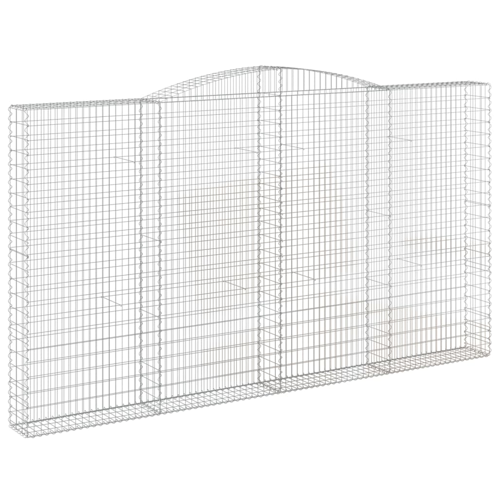 Kaarevat kivikorit 2 kpl 400x30x220/240 cm galvanoitu rauta - Sisustajankoti.fi