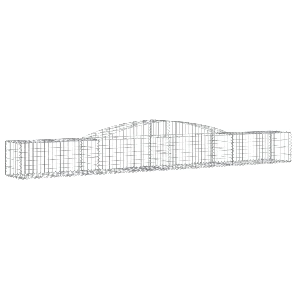 Kaarevat kivikorit 4 kpl 400x50x40/60 cm galvanoitu rauta - Sisustajankoti.fi