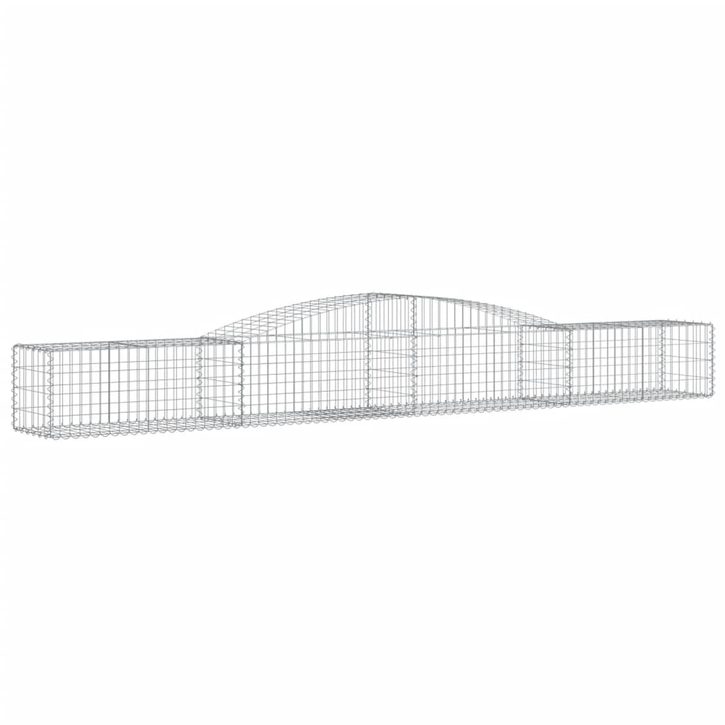 Kaarevat kivikorit 9 kpl 400x50x40/60 cm galvanoitu rauta - Sisustajankoti.fi