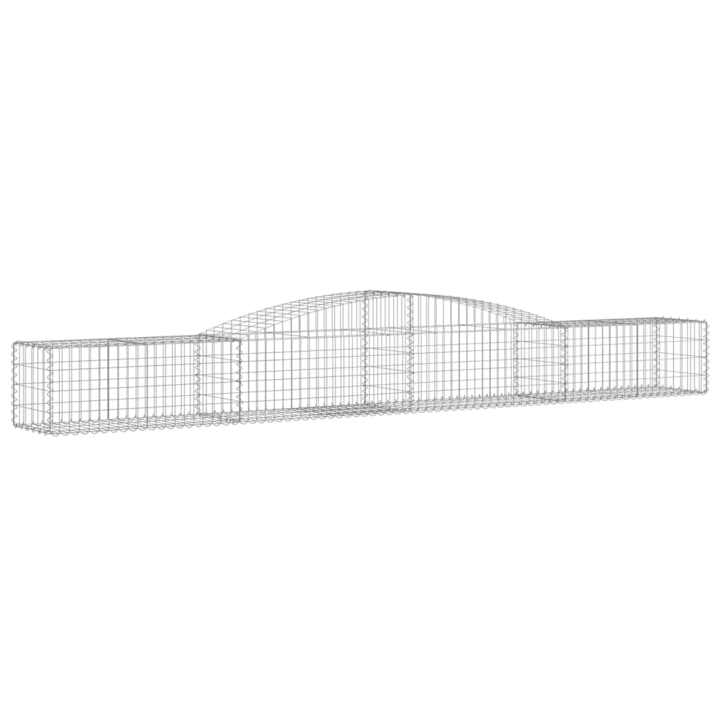 Kaarevat kivikorit 20 kpl 400x50x40/60 cm galvanoitu rauta - Sisustajankoti.fi