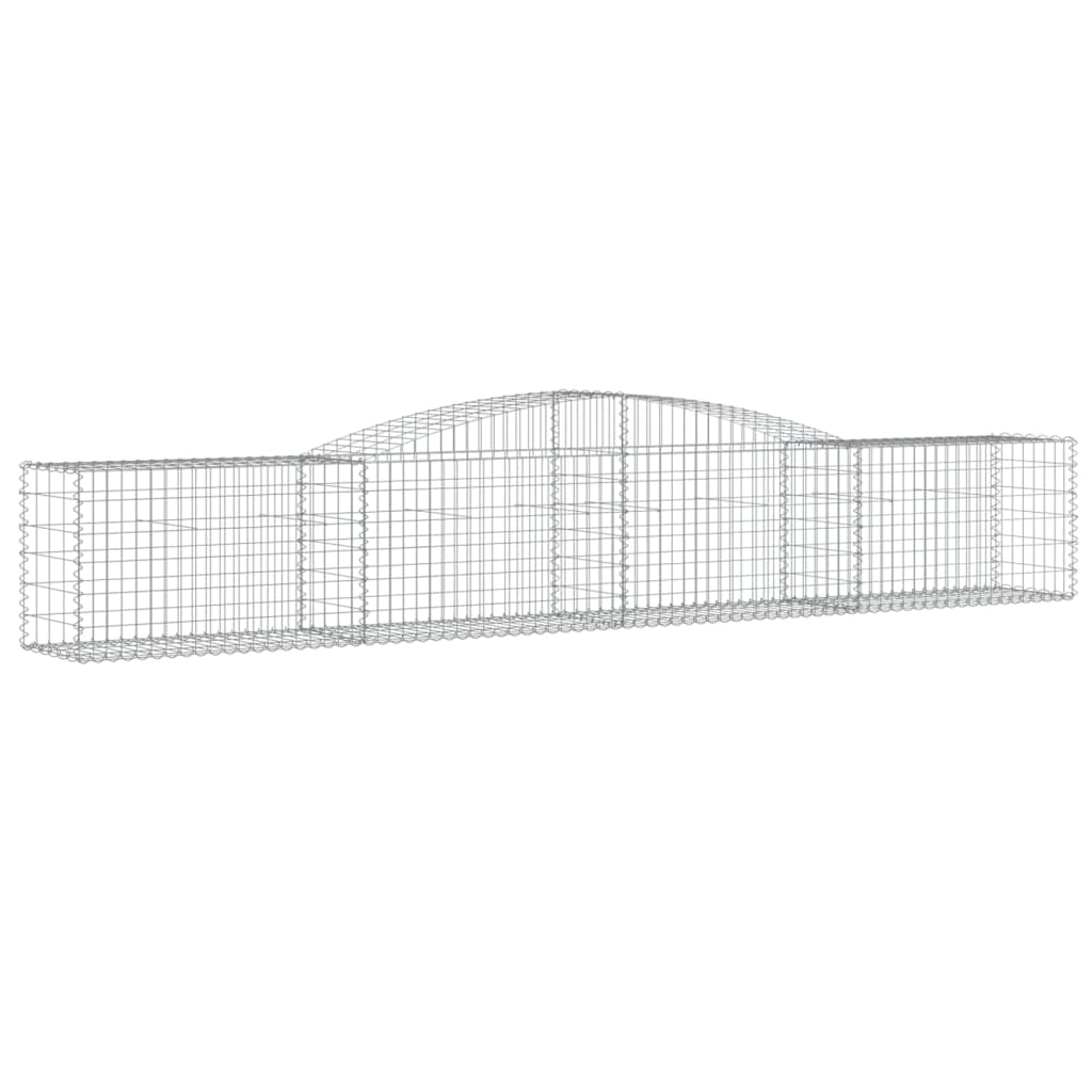Kaarevat kivikorit 4 kpl 400x50x60/80 cm galvanoitu rauta - Sisustajankoti.fi
