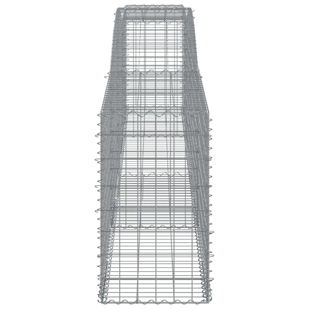 Kaarevat kivikorit 2 kpl 400x50x80/100 cm galvanoitu rauta - Sisustajankoti.fi