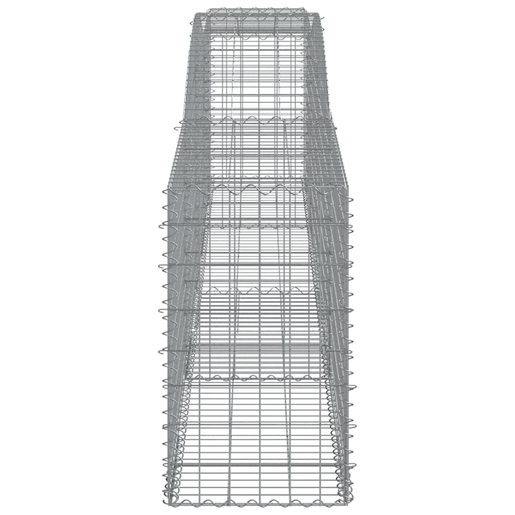 Kaarevat kivikorit 4 kpl 400x50x80/100 cm galvanoitu rauta - Sisustajankoti.fi