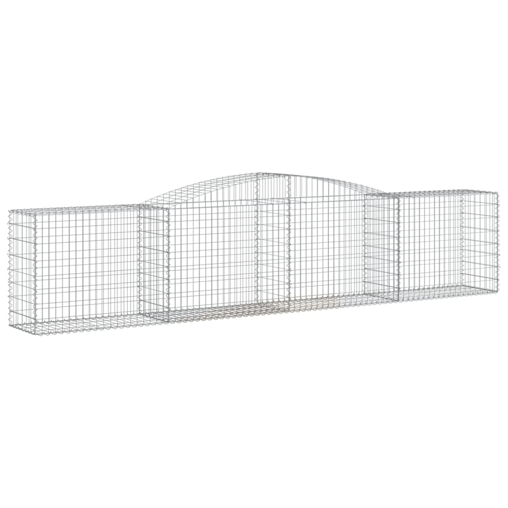Kaarevat kivikorit 8 kpl 400x50x80/100 cm galvanoitu rauta - Sisustajankoti.fi
