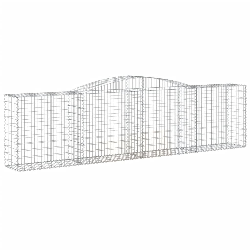 Kaarevat kivikorit 2 kpl 400x50x100/120 cm galvanoitu rauta - Sisustajankoti.fi