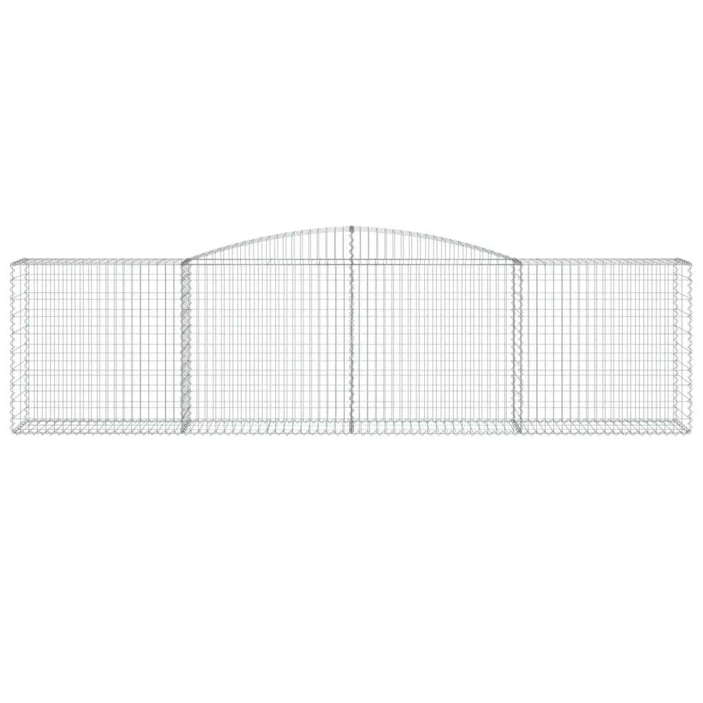 Kaarevat kivikorit 4 kpl 400x50x100/120 cm galvanoitu rauta - Sisustajankoti.fi