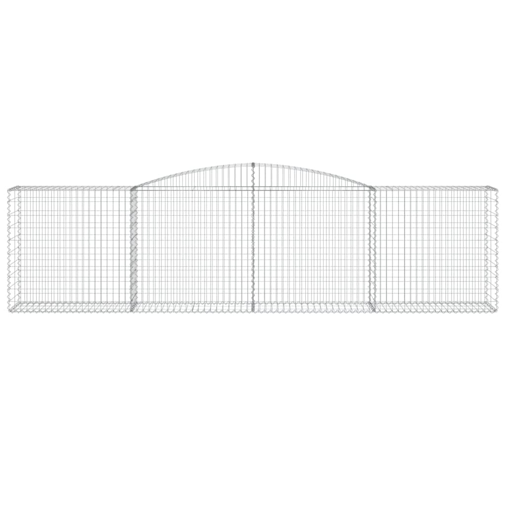 Kaarevat kivikorit 5 kpl 400x50x100/120 cm galvanoitu rauta - Sisustajankoti.fi