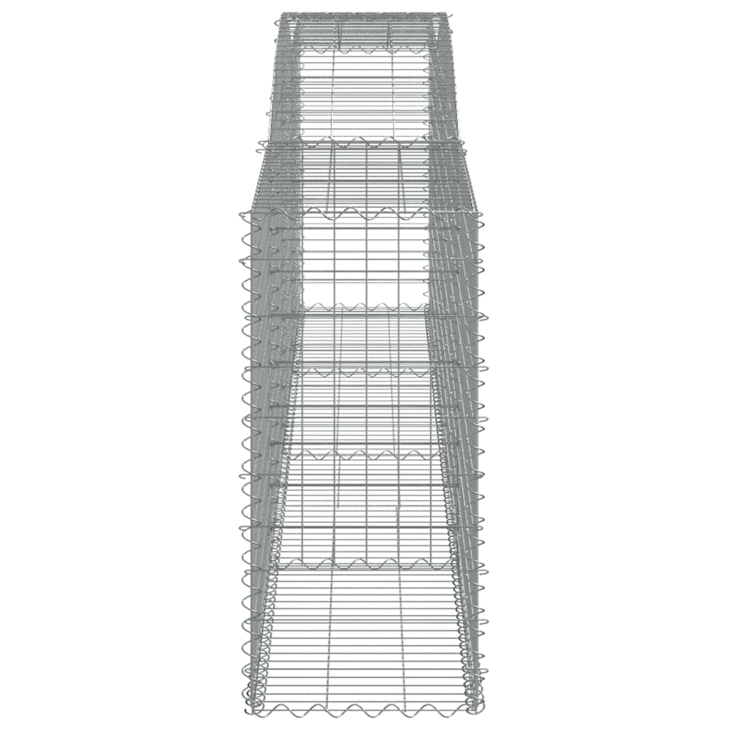Kaarevat kivikorit 6 kpl 400x50x100/120 cm galvanoitu rauta - Sisustajankoti.fi