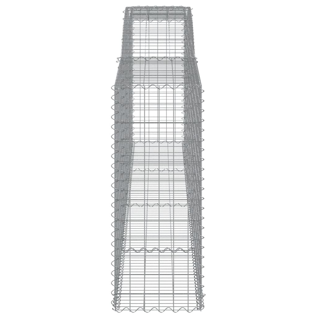Kaarevat kivikorit 2 kpl 400x50x120/140 cm galvanoitu rauta - Sisustajankoti.fi