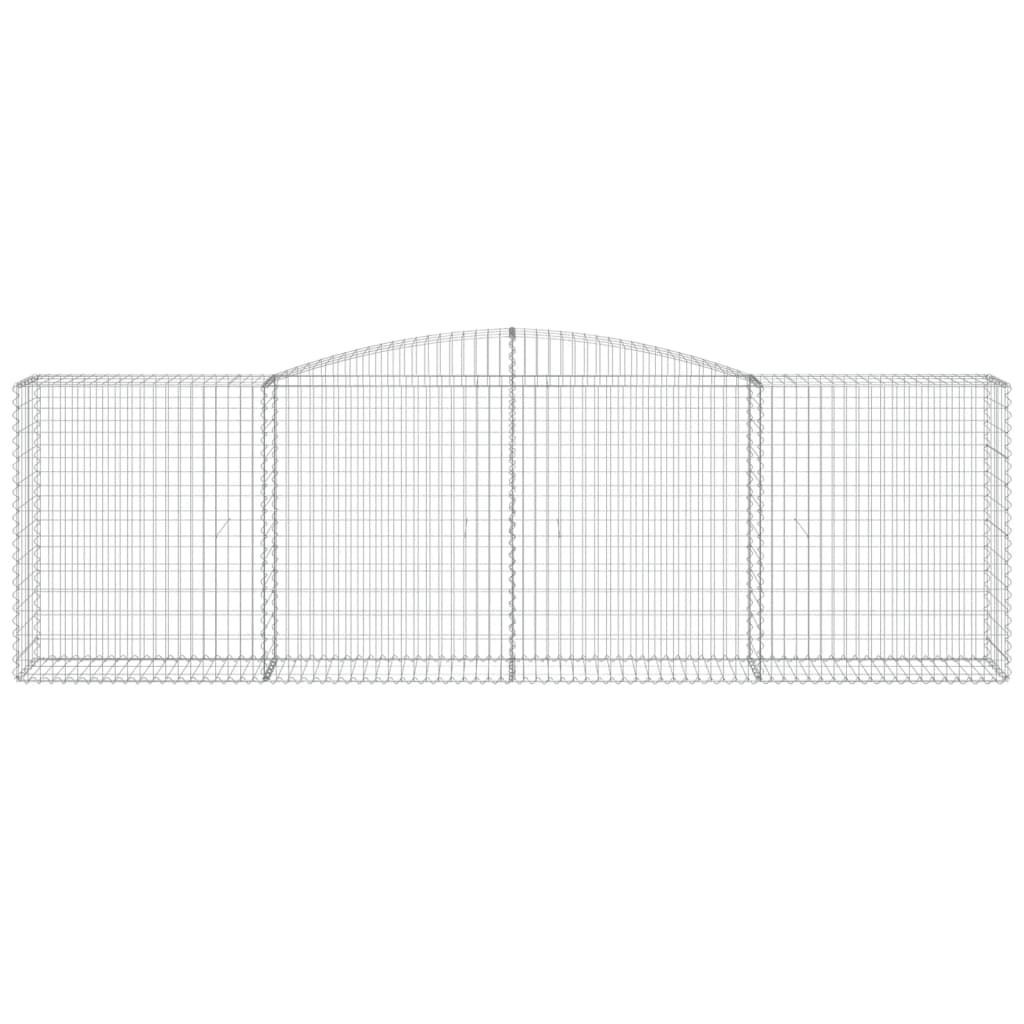 Kaarevat kivikorit 3 kpl 400x50x120/140 cm galvanoitu rauta - Sisustajankoti.fi