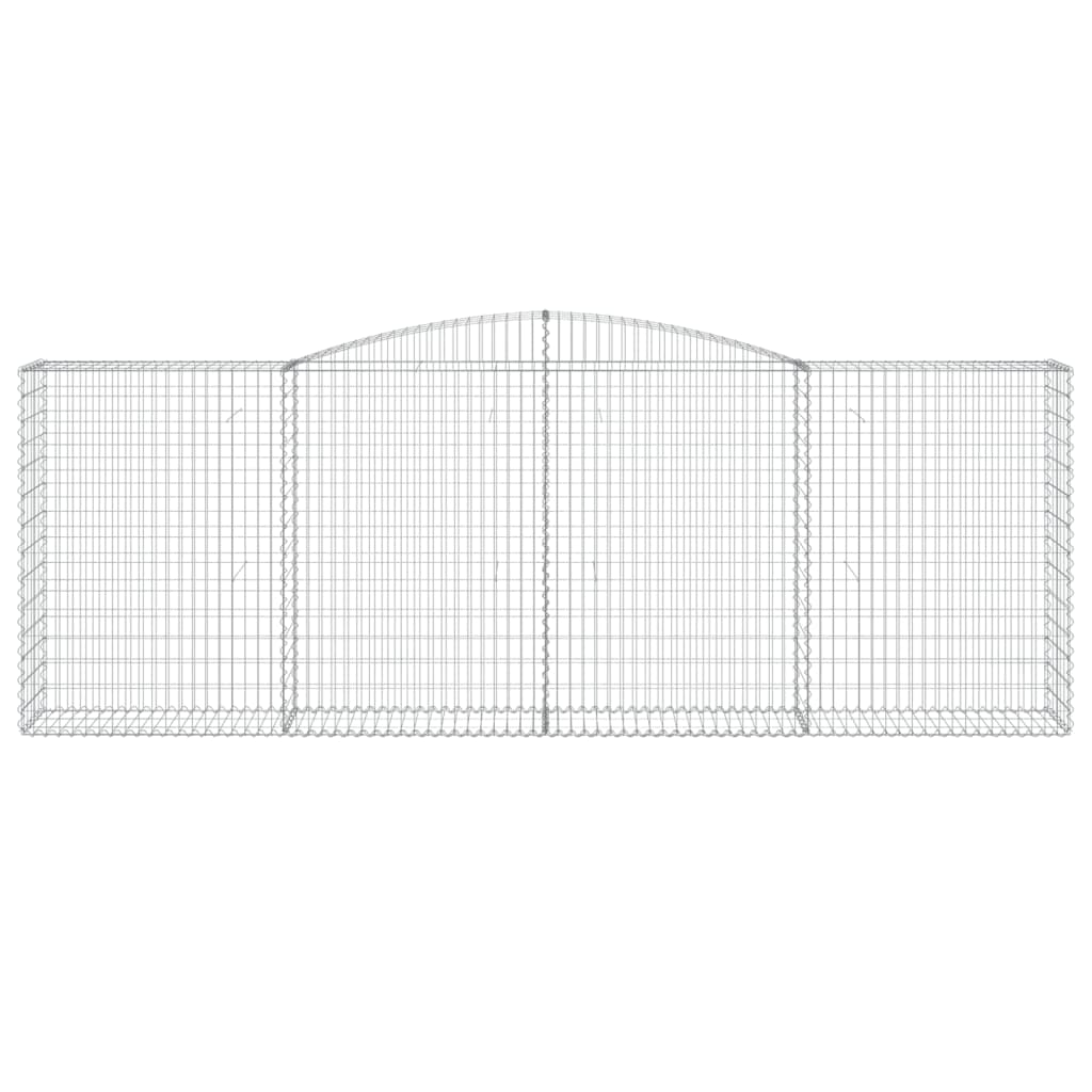 Kaarevat kivikorit 4 kpl 400x50x140/160 cm galvanoitu rauta - Sisustajankoti.fi