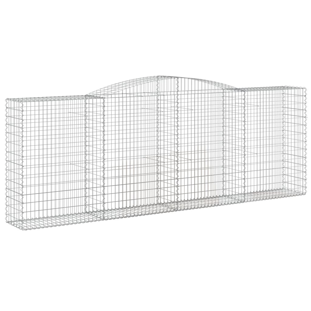Kaarevat kivikorit 5 kpl 400x50x140/160 cm galvanoitu rauta - Sisustajankoti.fi