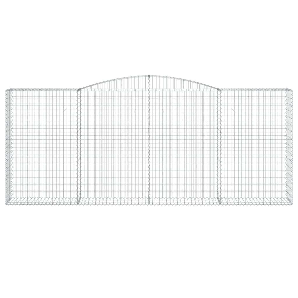 Kaarevat kivikorit 10 kpl 400x50x160/180 cm galvanoitu rauta - Sisustajankoti.fi