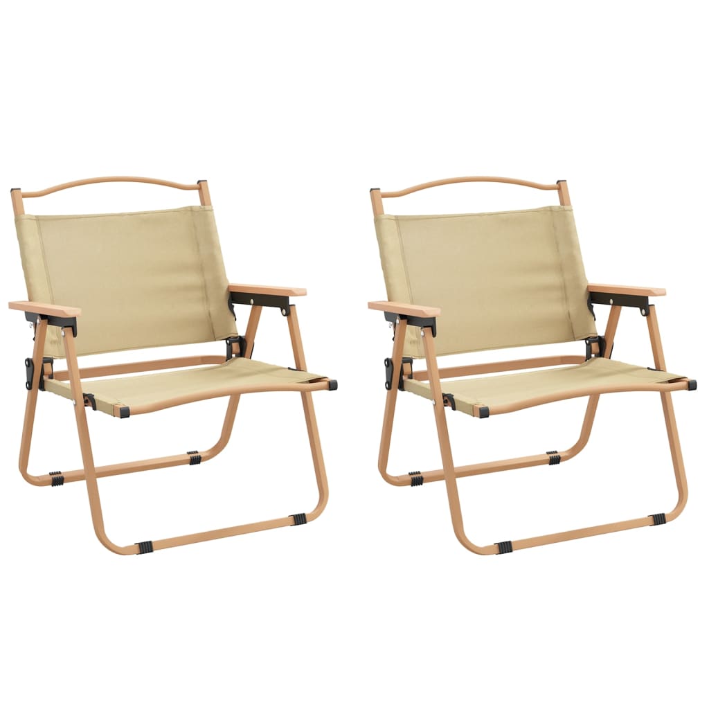 Retkituolit 2 kpl beige 54x43x59 cm Oxford kangas - Sisustajankoti.fi