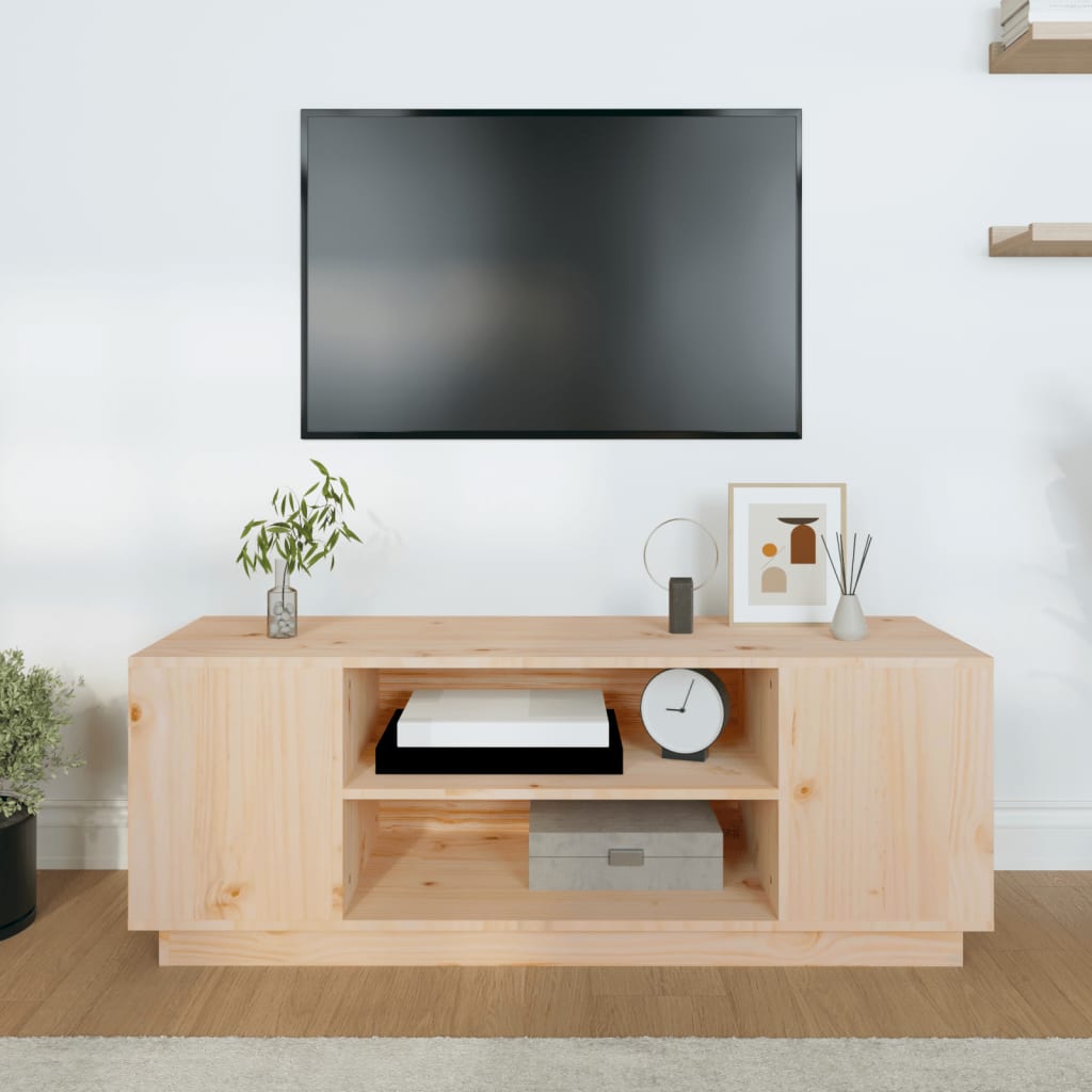 TV-taso 110x35x40,5 cm täysi mänty - Sisustajankoti.fi