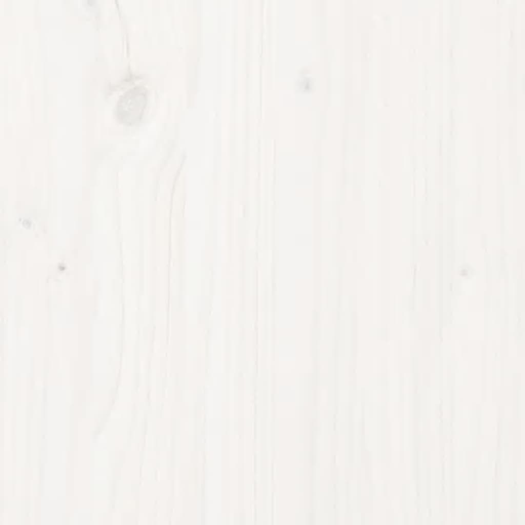 Sohvapöytä valkoinen 120x50x40,5 cm täysi mänty - Sisustajankoti.fi