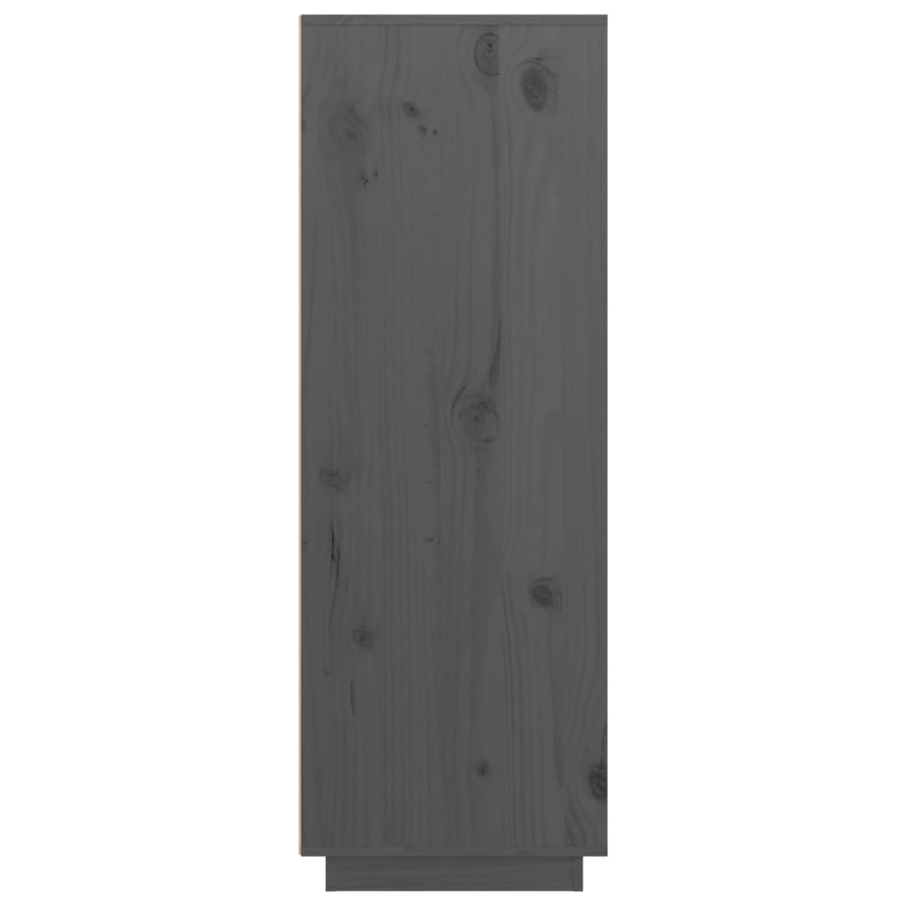 Kaappi harmaa 89x40x116,5 cm täysi mänty - Sisustajankoti.fi