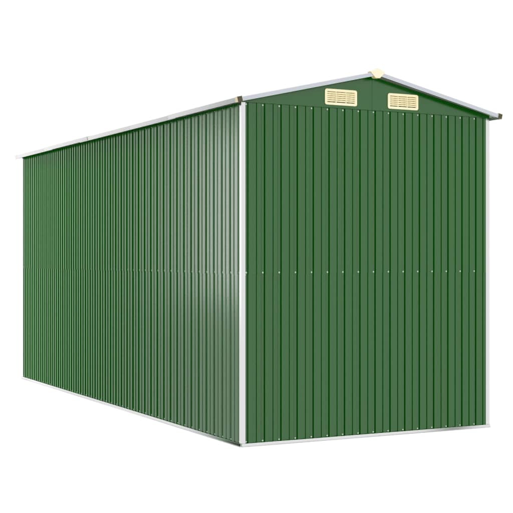 Puutarhavaja vihreä 192x440x223 cm galvanoitu teräs - Sisustajankoti.fi