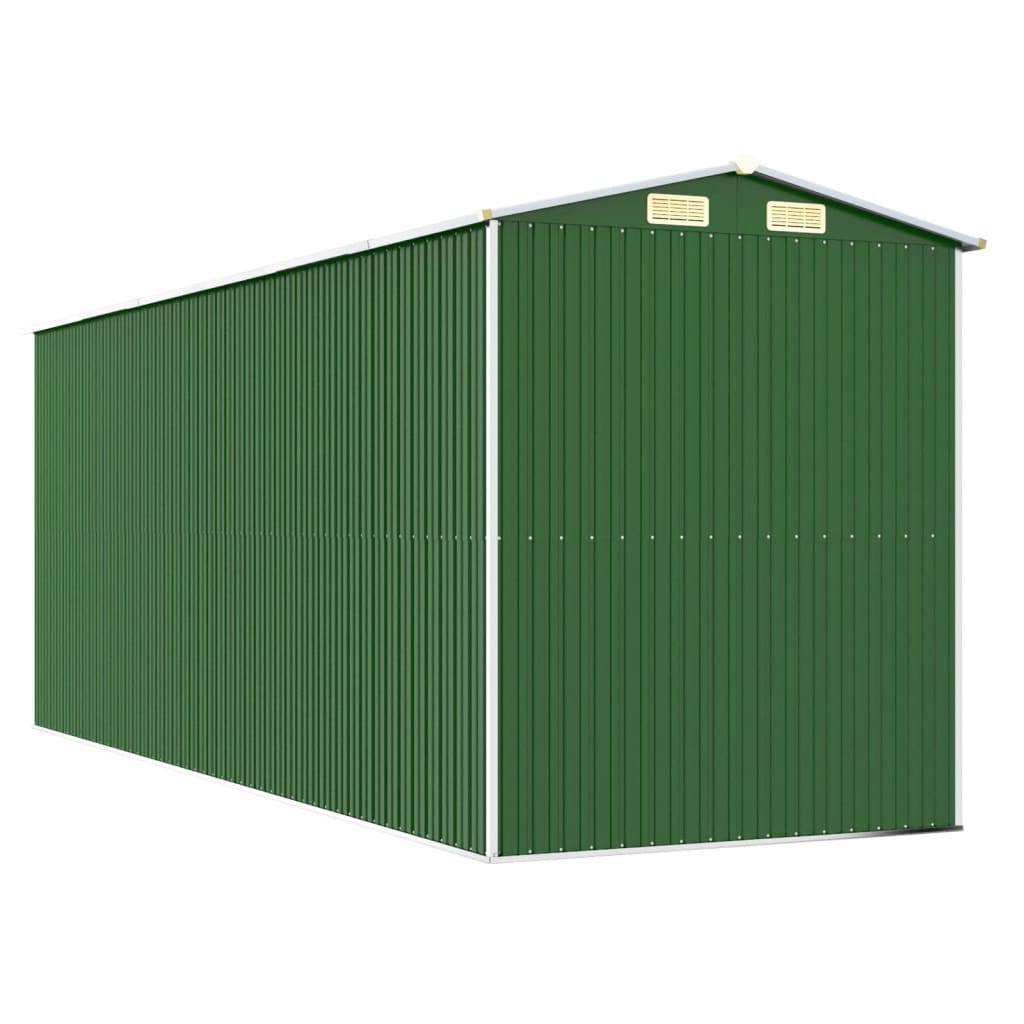 Puutarhavaja vihreä 192x523x223 cm galvanoitu teräs - Sisustajankoti.fi