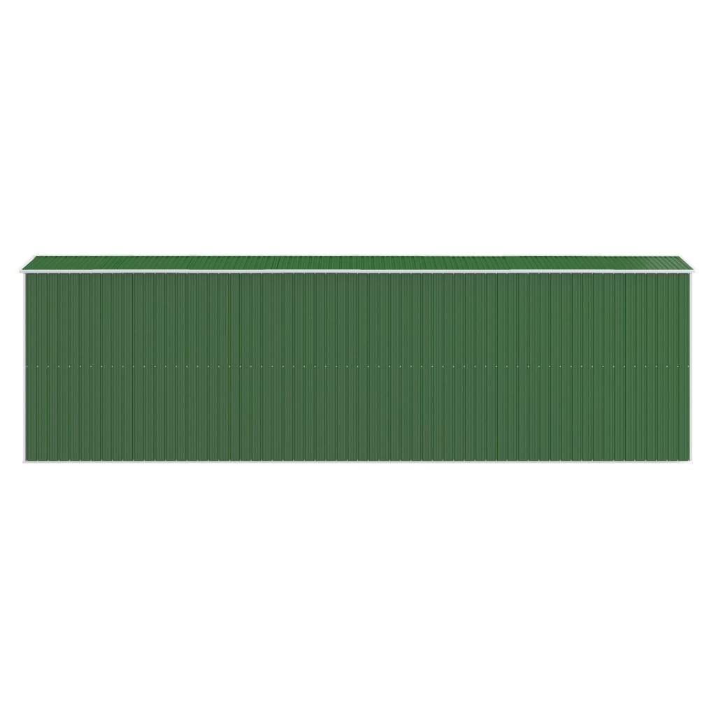Puutarhavaja vihreä 192x606x223 cm galvanoitu teräs - Sisustajankoti.fi