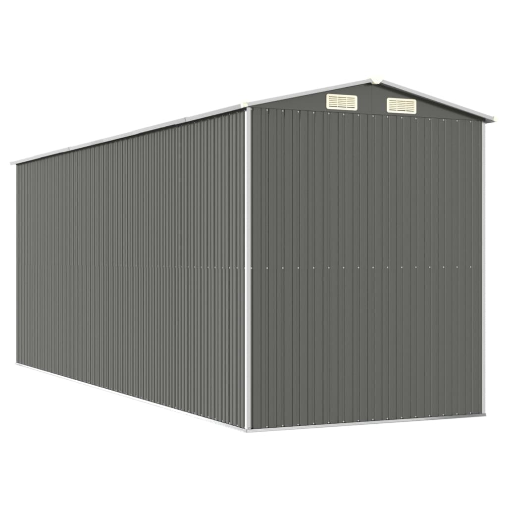 Puutarhavaja vaaleanharmaa 192x523x223 cm galvanoitu teräs - Sisustajankoti.fi