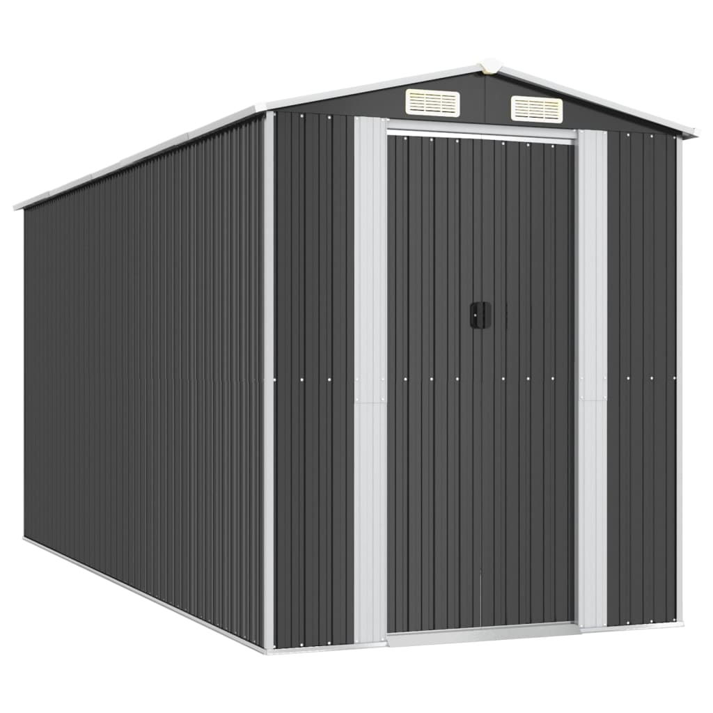 Puutarhavaja antrasiitti 192x440x223 cm galvanoitu teräs - Sisustajankoti.fi