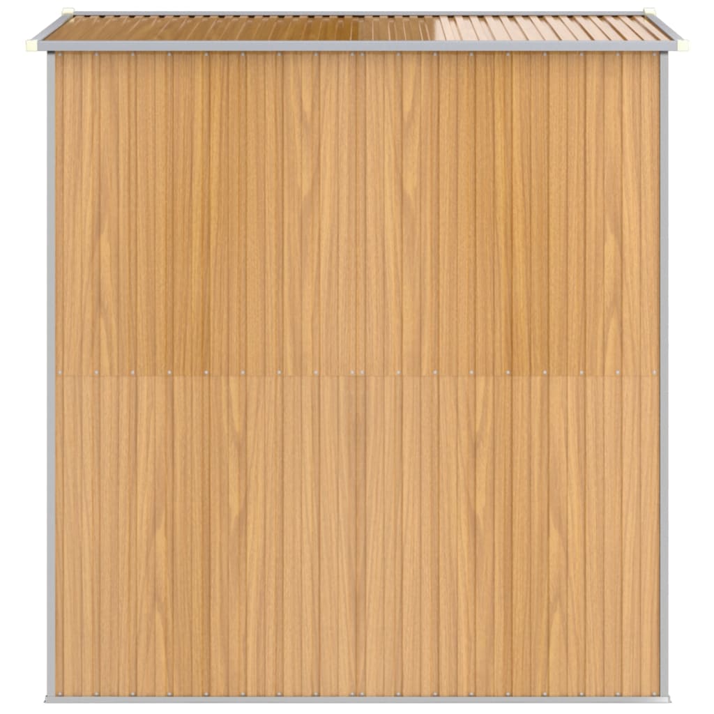 Puutarhavaja vaaleanruskea 192x191x223 cm galvanoitu teräs - Sisustajankoti.fi