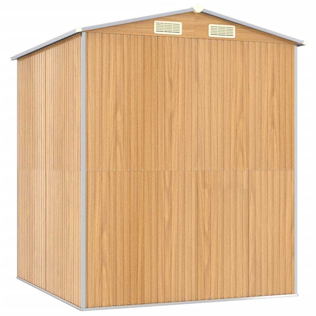 Puutarhavaja vaaleanruskea 192x191x223 cm galvanoitu teräs - Sisustajankoti.fi
