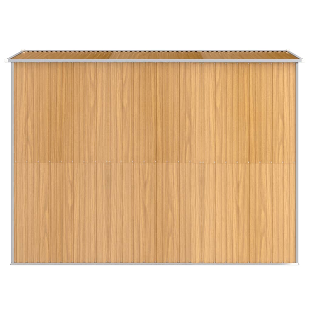 Puutarhavaja vaaleanruskea 192x274x223 cm galvanoitu teräs - Sisustajankoti.fi