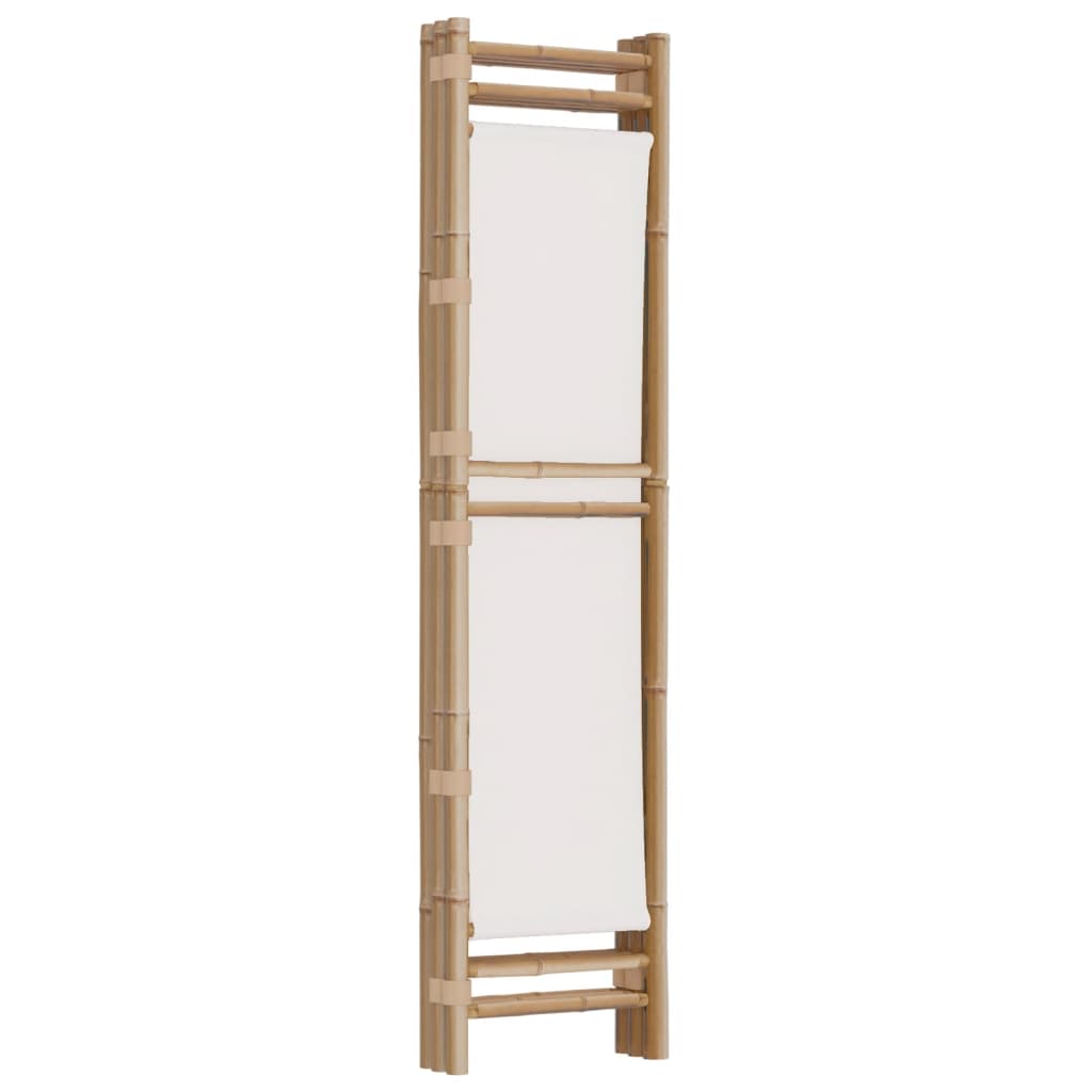 Kokoontaitettava tilanjakaja 3 paneelia 120 cm bambu ja kangas - Sisustajankoti.fi