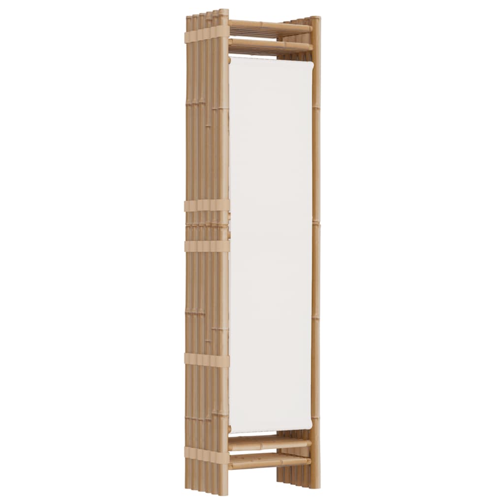 Kokoontaitettava tilanjakaja 6 paneelia 240 cm bambu ja kangas - Sisustajankoti.fi