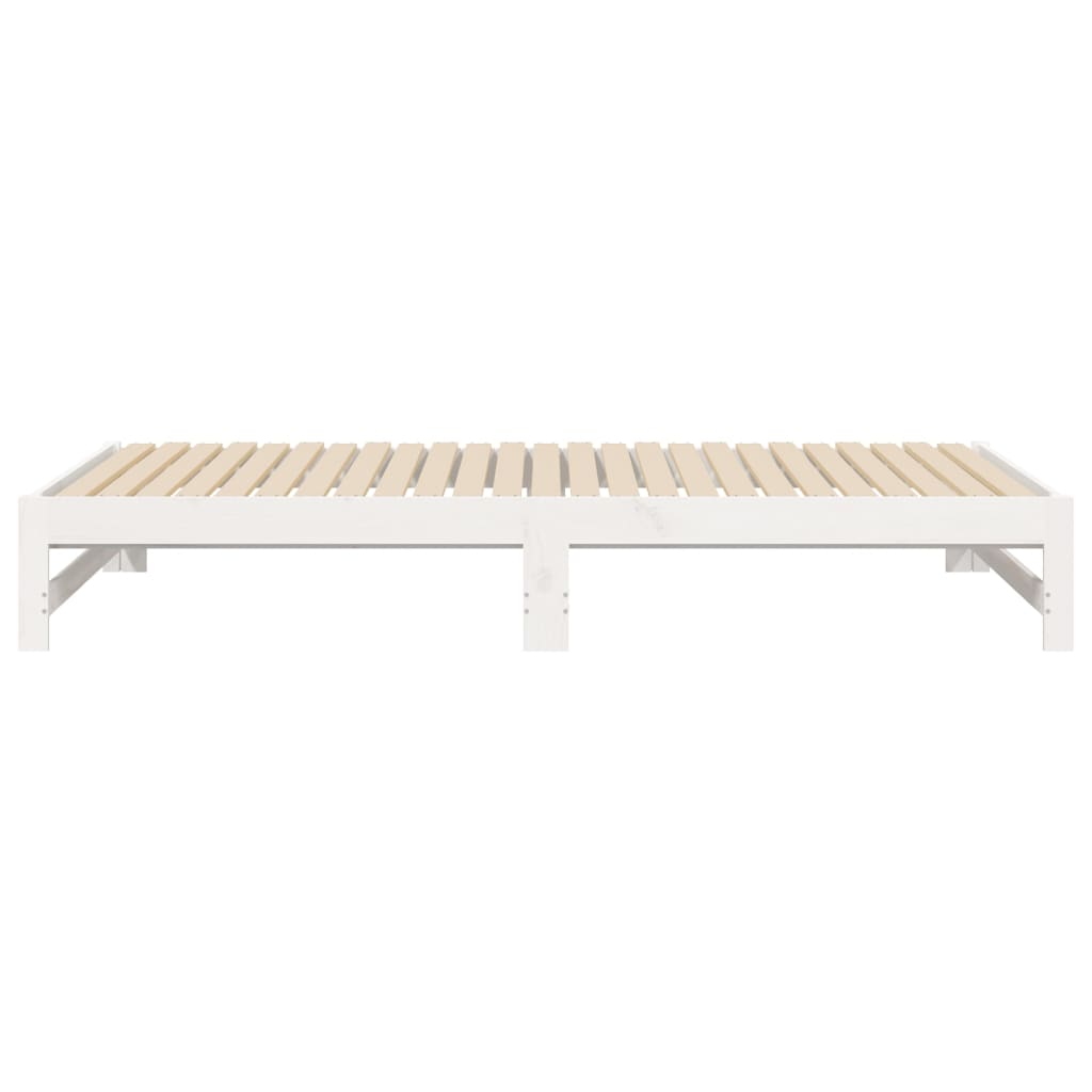 Sohvasänky ulosvedettävä valkoinen 2x (80x200) cm täysi mänty - Sisustajankoti.fi