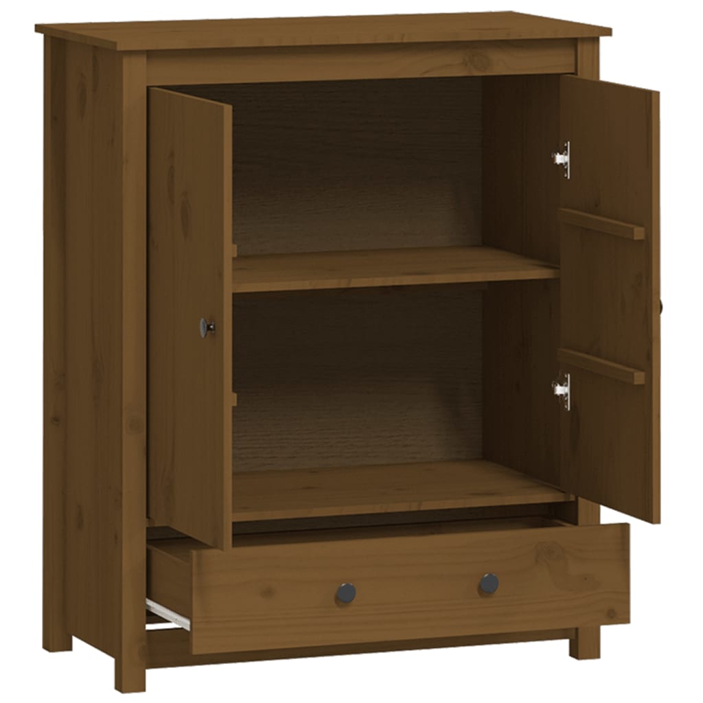Kaappi hunajanruskea 83x41,5x100 cm täysi mänty - Sisustajankoti.fi