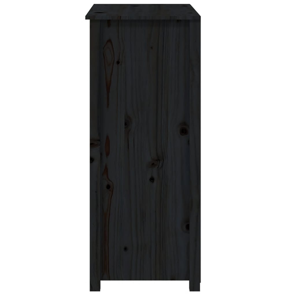 Kaappi musta 83x41,5x100 cm täysi mänty - Sisustajankoti.fi