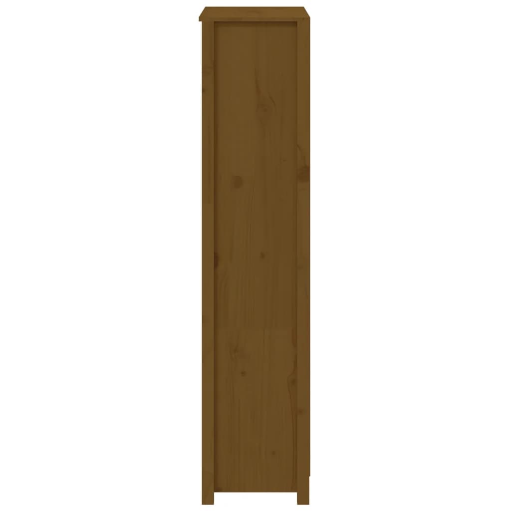 Kaappi hunajanruskea 80x35x154 cm täysi mänty - Sisustajankoti.fi