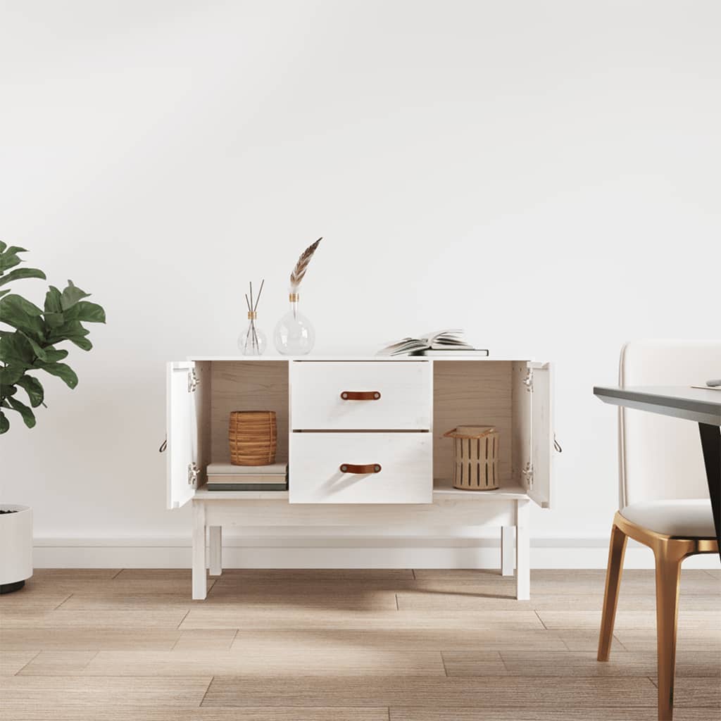 Senkki valkoinen 110x40x78 cm täysi mänty - Sisustajankoti.fi