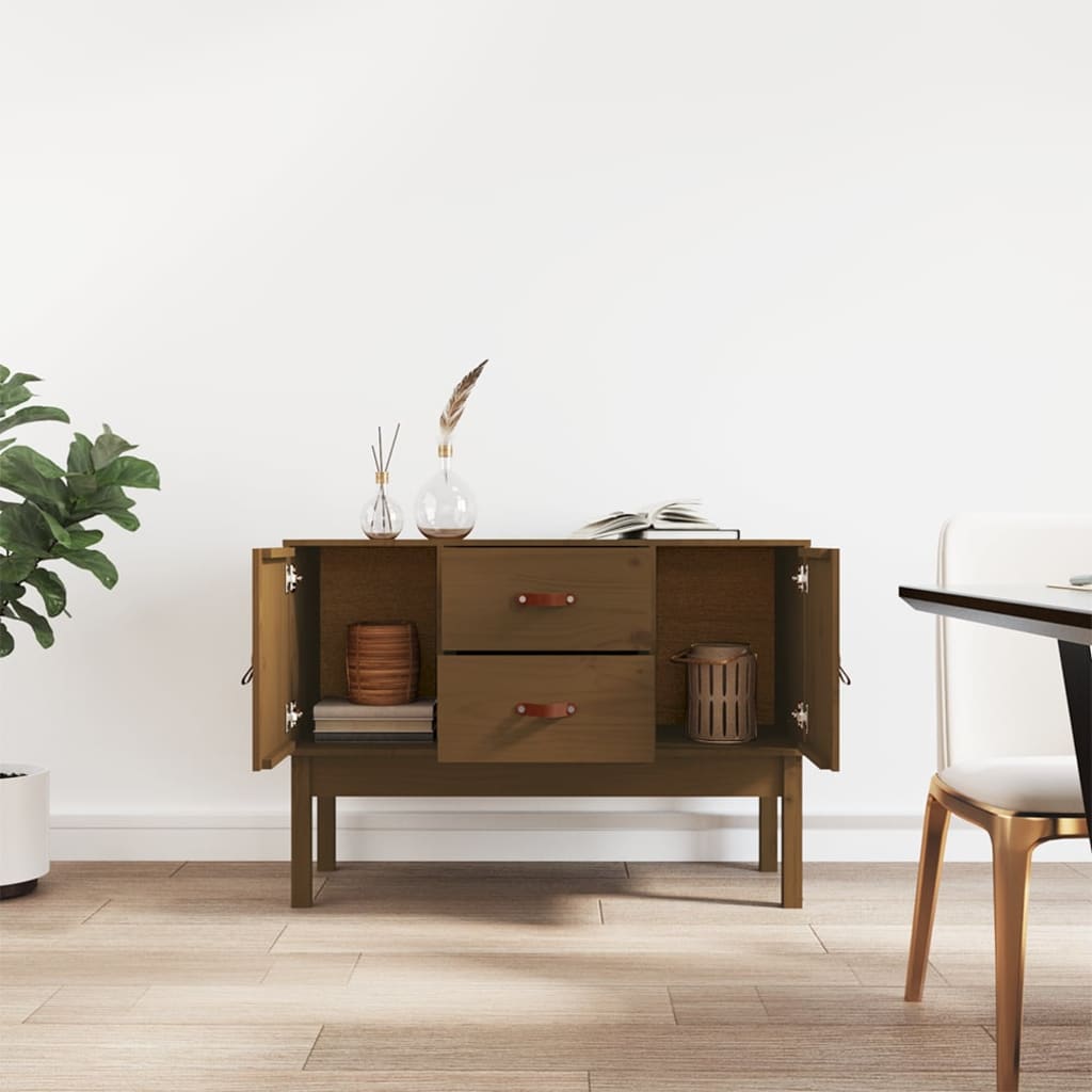 Senkki hunajanruskea 110x40x78 cm täysi mänty - Sisustajankoti.fi