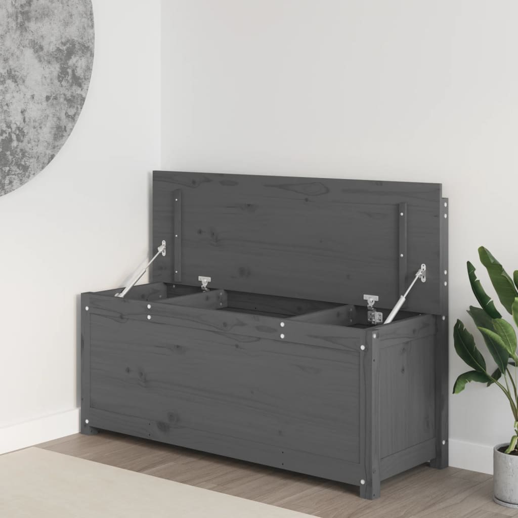 Penkki harmaa 110x41x76,5 cm täysi mänty - Sisustajankoti.fi