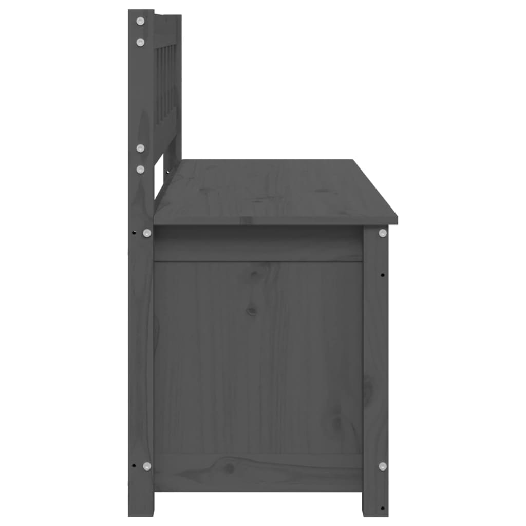 Penkki harmaa 110x41x76,5 cm täysi mänty - Sisustajankoti.fi