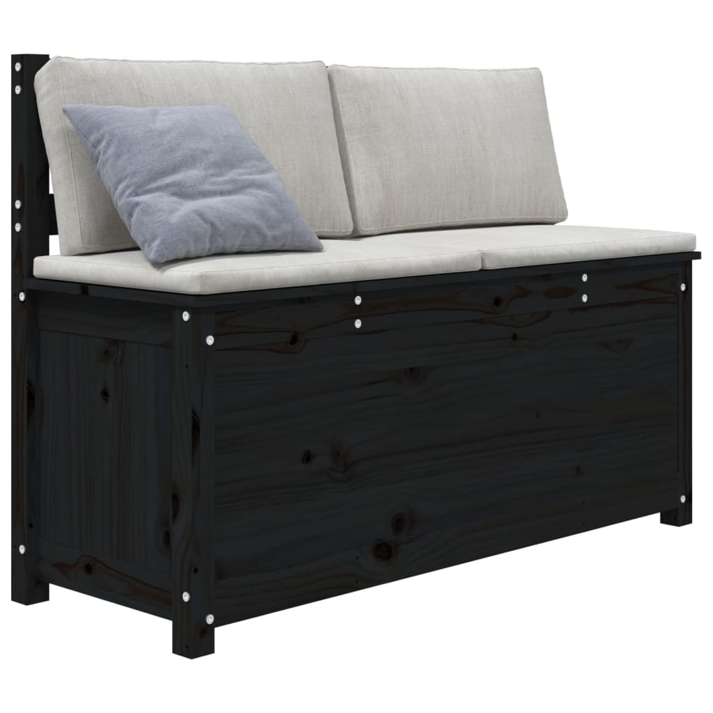 Penkki musta 110x41x76,5 cm täysi mänty - Sisustajankoti.fi