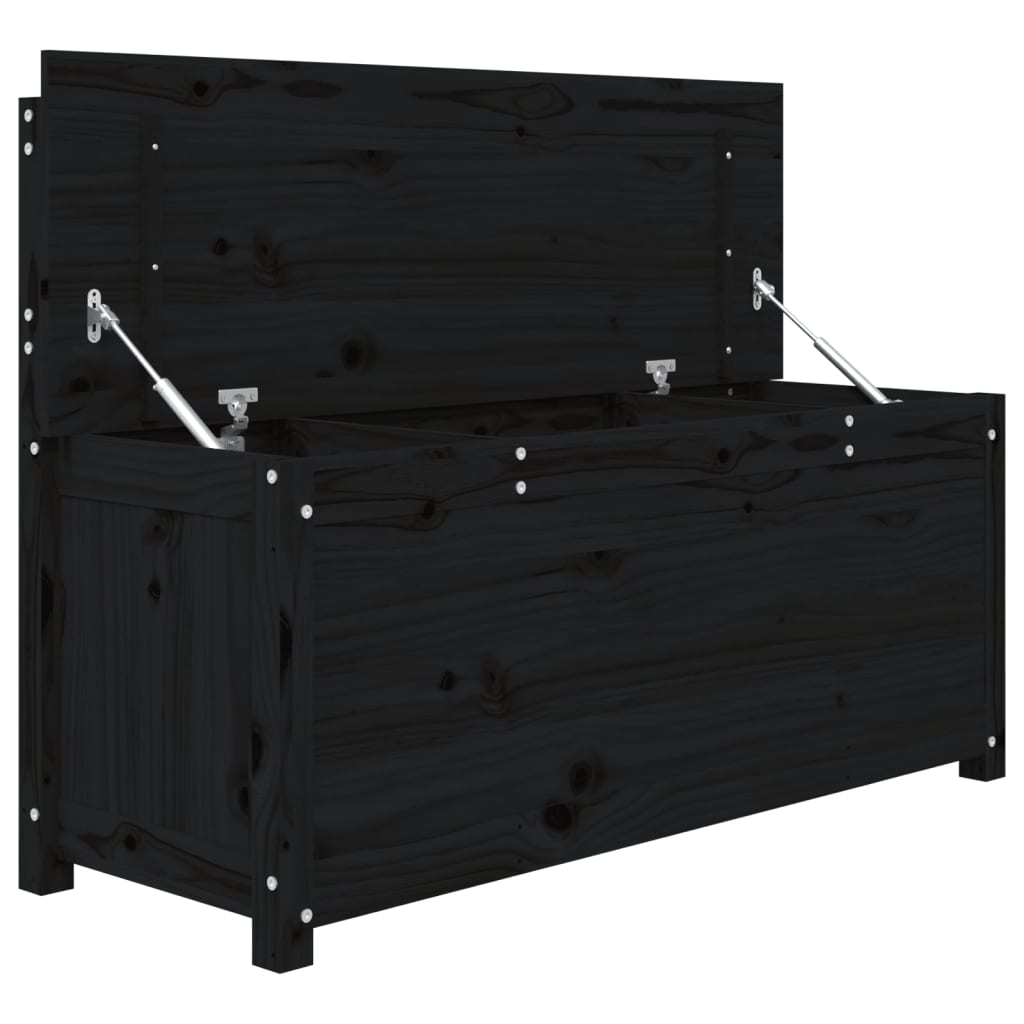 Penkki musta 110x41x76,5 cm täysi mänty - Sisustajankoti.fi