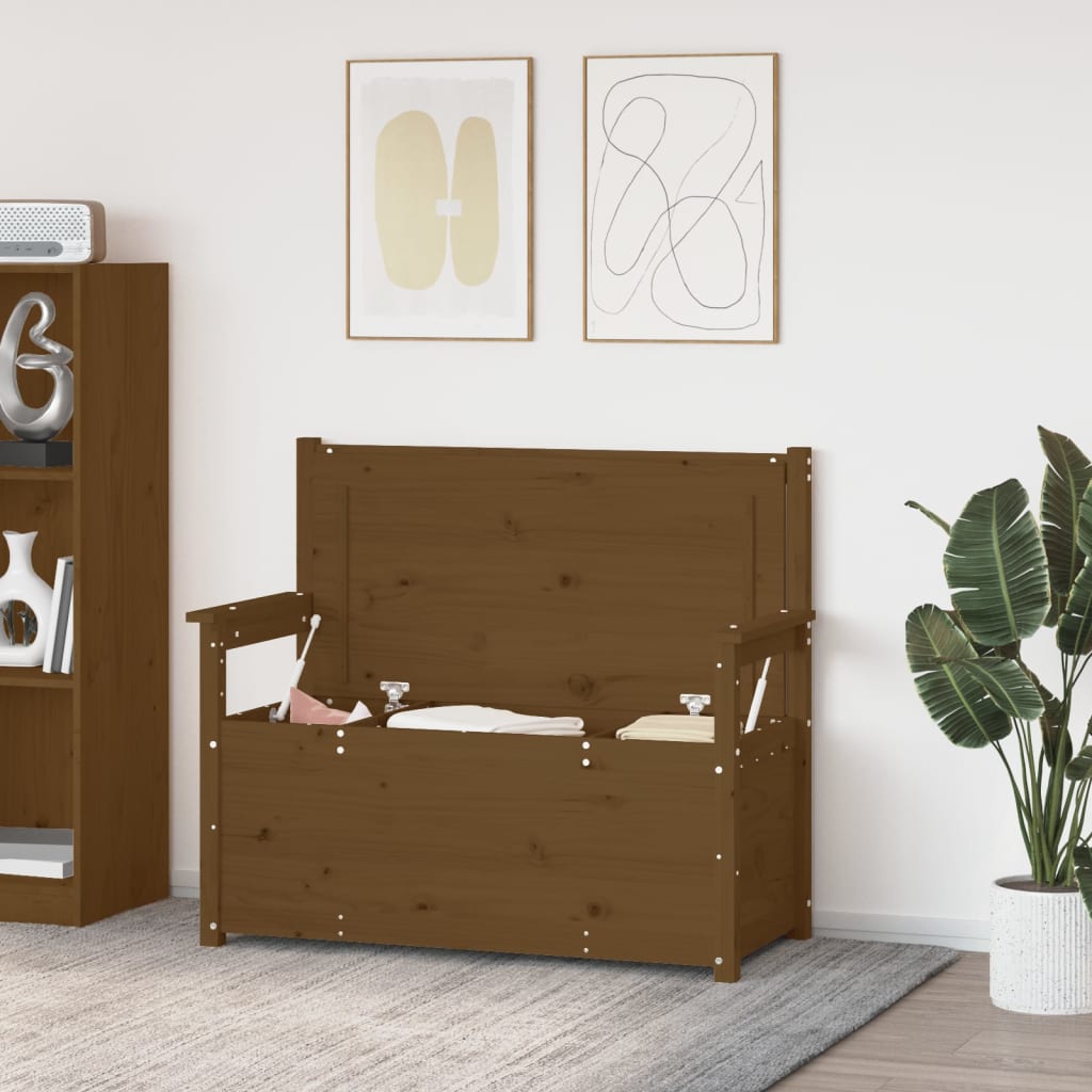 Penkki hunajanruskea 112,5x51,5x96,5 cm täysi mänty - Sisustajankoti.fi