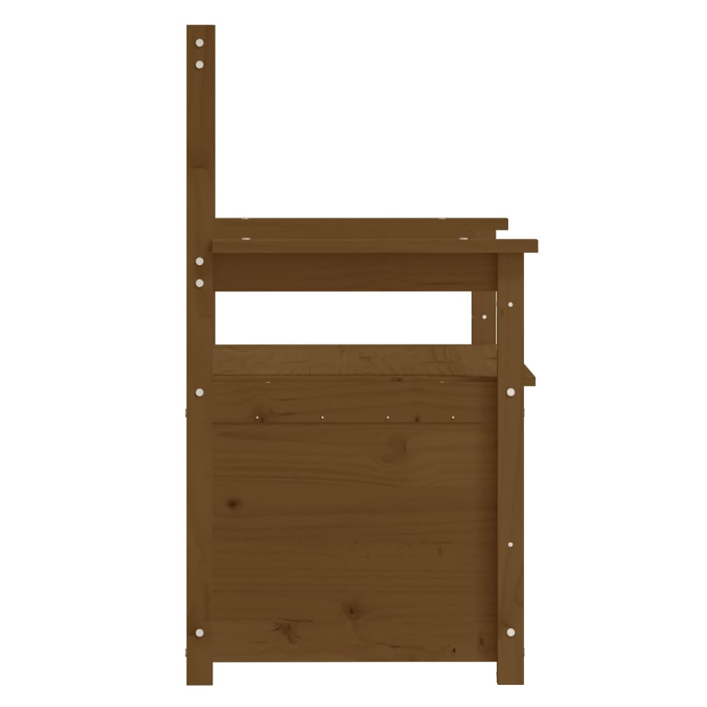 Penkki hunajanruskea 112,5x51,5x96,5 cm täysi mänty - Sisustajankoti.fi