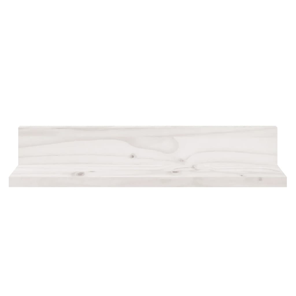 Seinähyllyt 2 kpl valkoinen 50x11x9 cm täysi mänty - Sisustajankoti.fi