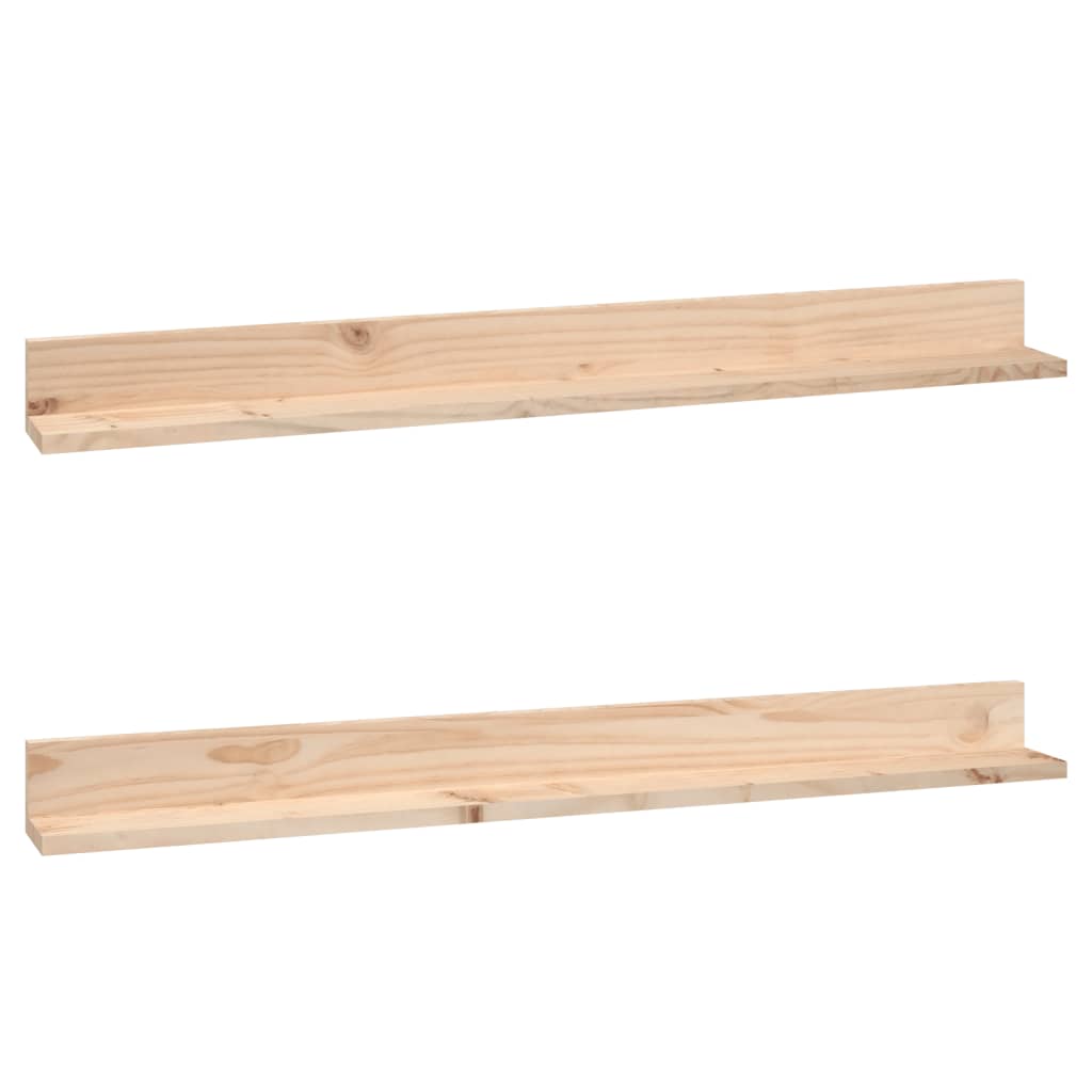 Seinähyllyt 2 kpl 110x11x9 cm täysi mänty - Sisustajankoti.fi