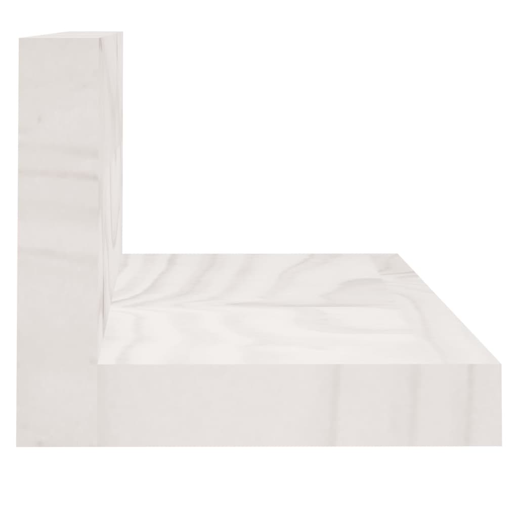Seinähyllyt 2 kpl valkoinen 110x11x9 cm täysi mänty - Sisustajankoti.fi